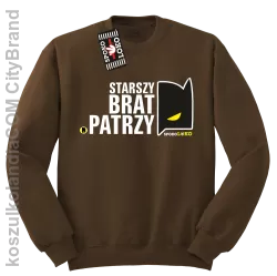 STARSZY BRAT PATRZY - Bluza standard bez kaptura brąz 