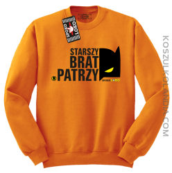 STARSZY BRAT PATRZY - Bluza standard bez kaptura pomarańcz 