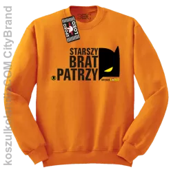 STARSZY BRAT PATRZY - Bluza standard bez kaptura pomarańcz 