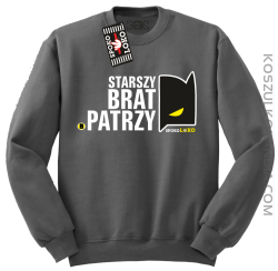 STARSZY BRAT PATRZY - Bluza standard bez kaptura szara 