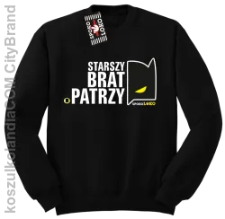 STARSZY BRAT PATRZY - Bluza standard bez kaptura czarny 