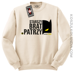 STARSZY BRAT PATRZY - Bluza standard bez kaptura beżowa 