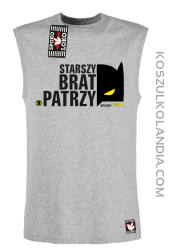 STARSZY BRAT PATRZY - Bezrękawnik męski melanż 