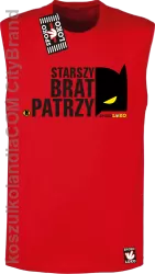 STARSZY BRAT PATRZY - Bezrękawnik męski czerwony 