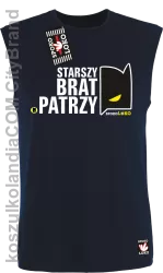 STARSZY BRAT PATRZY - Bezrękawnik męski granat