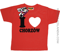 I love Chorzów - koszulka dla dziecka - czerwony