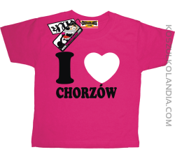 I love Chorzów - koszulka dla dziecka - różowy