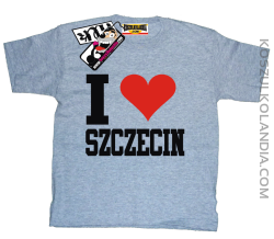 I love Szczecin - koszulka dziecięca - melanżowy