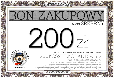 Bon ZAKUPOWY Pakiet srebrny 200 zł 