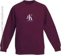 JK Just Kidding - bluza dziecięca standard bordowa