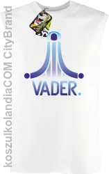 VADER STAR ATARI STYLE - Bezrękawnik męski biały 