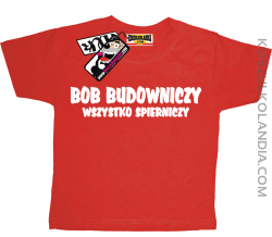 Bob Budowniczy - super koszulka dziecięca - czerwony