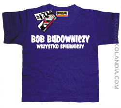 Bob Budowniczy - super koszulka dziecięca - fioletowy