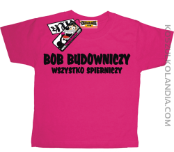 Bob Budowniczy - super koszulka dziecięca - różowy