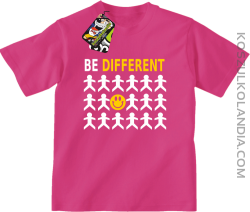 BE DIFFERENT - Koszulka dziecięca fuchsia 