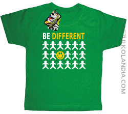 BE DIFFERENT - Koszulka dziecięca zielona 
