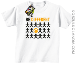 BE DIFFERENT - Koszulka dziecięca biała 