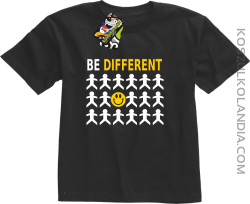 BE DIFFERENT - Koszulka dziecięca czarna 