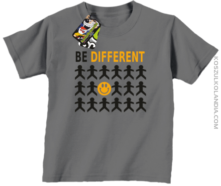 BE DIFFERENT - Koszulka dziecięca szara 