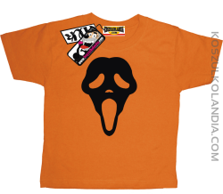 Krzyk Maska - koszulka dziecięca z nadrukiem -pomarańczowy