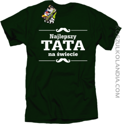 Najlepszy TATA na świecie - Koszulka męska butelkowa 