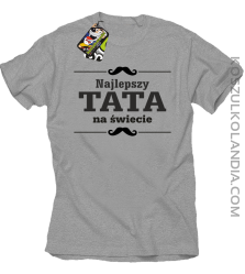 Najlepszy TATA na świecie - Koszulka męska melanż 
