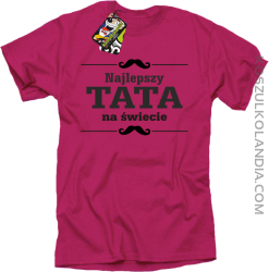 Najlepszy TATA na świecie - Koszulka męska fuchsia 