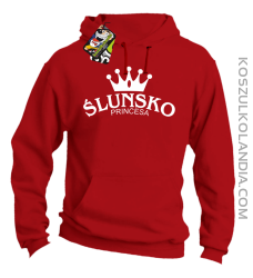 Ślunsko princesa - Bluza z kapturem red