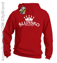 Ślunsko princesa - Bluza z kapturem red