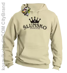 Ślunsko princesa - Bluza z kapturem beż