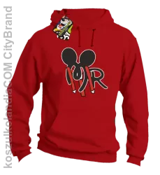 MR ala Mickey - Bluza z kapturem - Czerwony