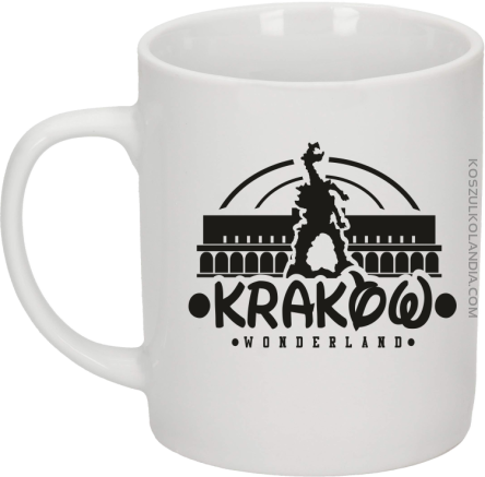 Kraków wonderland - Kubek ceramiczny biały 