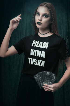 Piłam - Wina Tuska - koszulka damska