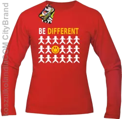 BE DIFFERENT - Longsleeve męski czerwony 