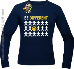 BE DIFFERENT - Longsleeve męski granat