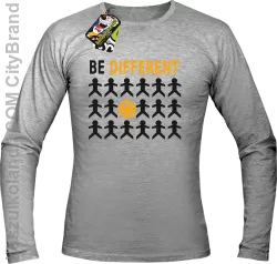 BE DIFFERENT - Longsleeve męski melanż 