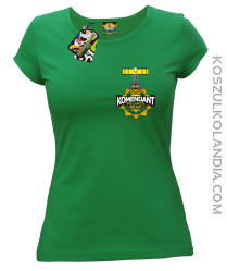 KOMENDANT MELANŻU - Koszulka damska zielona 