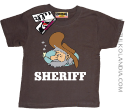 Sheriff Old Man - koszulka dziecięca - brązowy