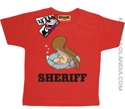Sheriff Old Man - koszulka dziecięca - czerwony