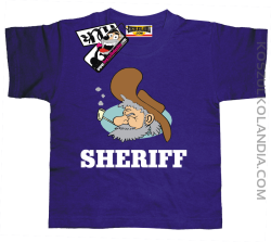 Sheriff Old Man - koszulka dziecięca - fioletowy