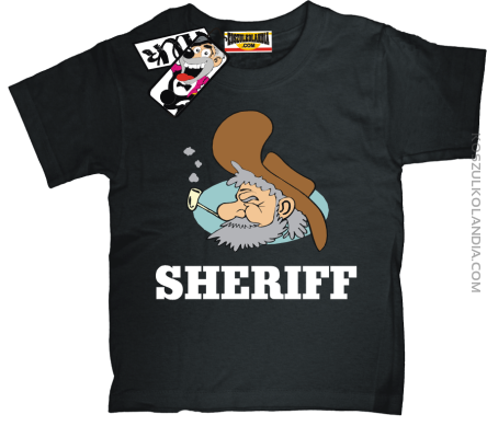 Sheriff Old Man - koszulka dziecięca - czarny