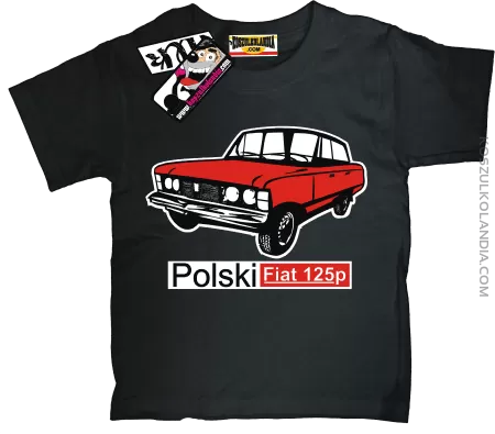 Duży Fiat 125p - koszulka dziecięca