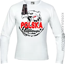 Polska Wielka Niepodległa - Longsleeve męski biały 