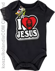 I love Jesus StickStyle -  Body dziecięce - Czarny