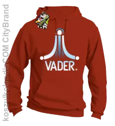 VADER STAR ATARI STYLE - Bluza męska z kapturem pomarańcz 