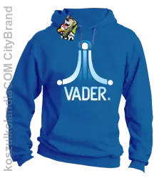 VADER STAR ATARI STYLE - Bluza męska z kapturem niebieska 