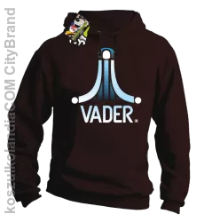 VADER STAR ATARI STYLE - Bluza męska z kapturem brąz 