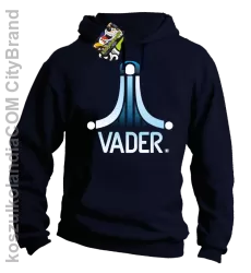 VADER STAR ATARI STYLE - Bluza męska z kapturem granat