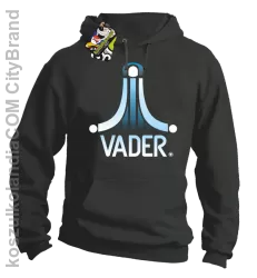 \VADER STAR ATARI STYLE - Bluza męska z kapturem szara 