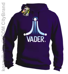 VADER STAR ATARI STYLE - Bluza męska z kapturem fiolet 